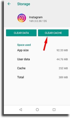 clear instagram cache to fix tidal instagram stories not working