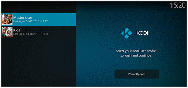 log in tidal account on kodi