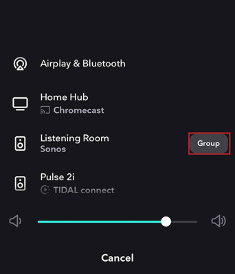 tidal connect to sonos
