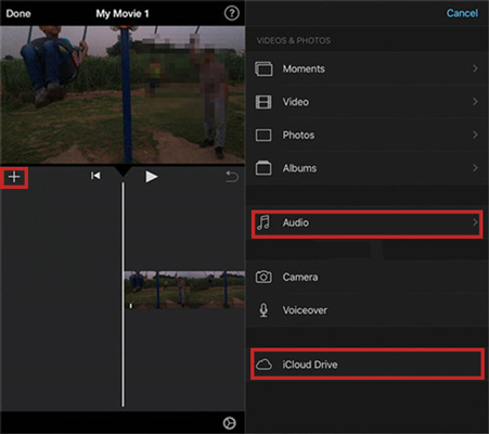 add music from tidal to youtube video on iphone