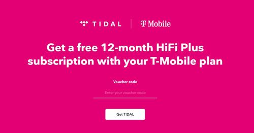 get free tidal tmobile