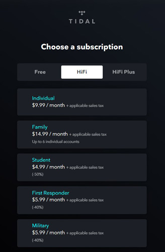purchase tidal and use tidal in india